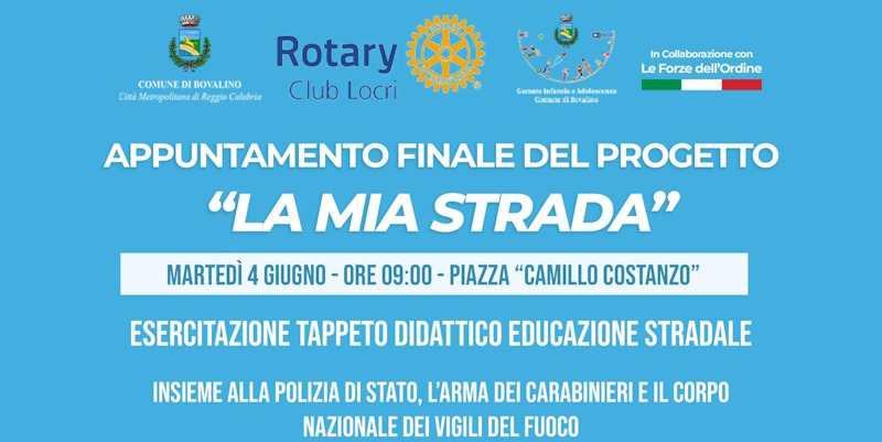 Bovalino: martedì evento finale per "La mia strada"