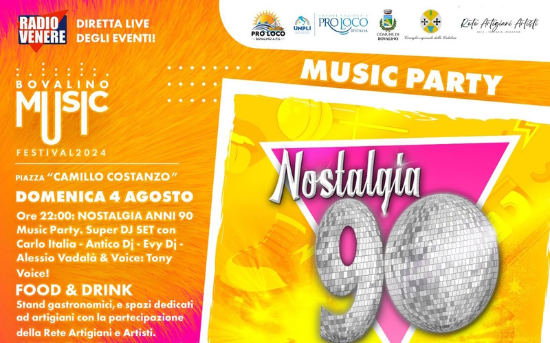 In diretta da Bovalino "Nostalgia90"