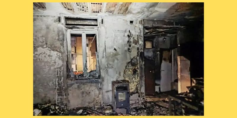 Fiamme e fumo nella notte: salvata una famiglia con tre bambini