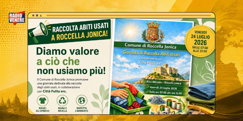 Economia circolare e ambiente: due giornate dedicate alla raccolta degli abiti usati