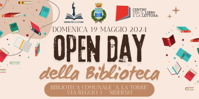 Siderno, alle 15 l’Open-Day della biblioteca comunale