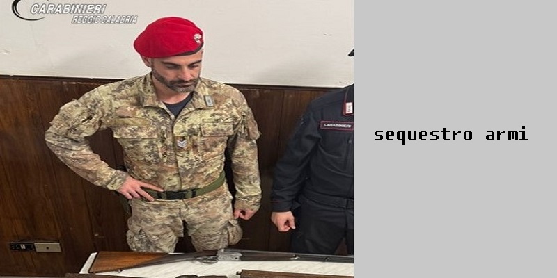 Melito di Porto Salvo (RC): sequestro di armi e munizioni da parte dei carabinieri: 3 denunciati.