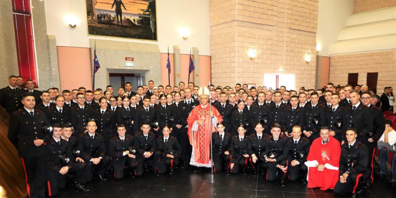 Celebrate le cresime alla scuola allievi Carabinieri