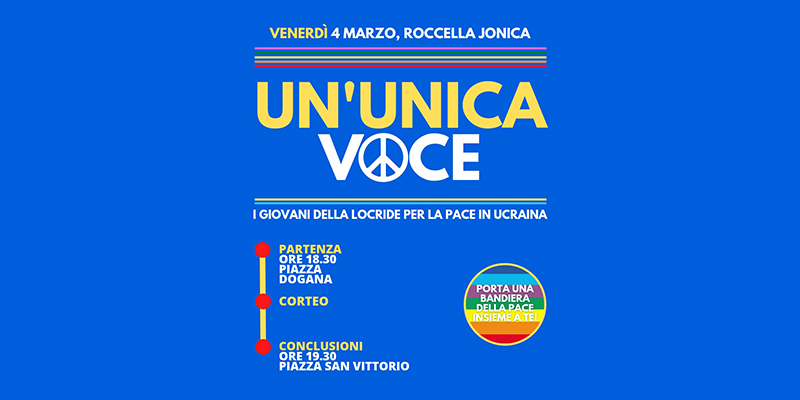 Un’Unica Voce: il corteo dei giovani della Locride contro la guerra a Roccella Jonica