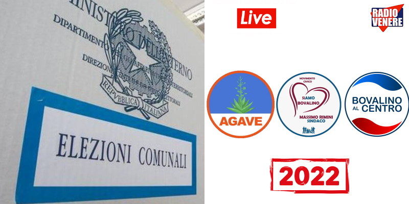 COMUNALI 2022: segui lo spoglio in diretta