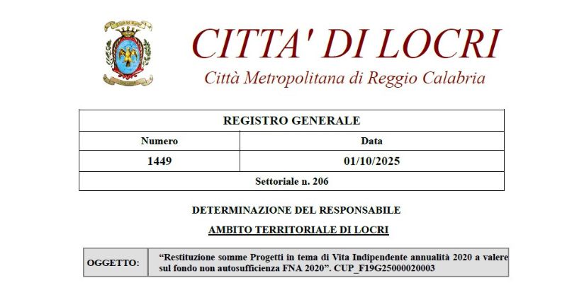 Restituiti 80.000 euro per la Vita Indipendente: vergognosa indifferenza dei Sindaci della Locride