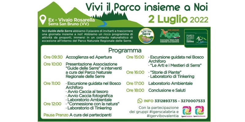 Si è costituita l'associazione "Guide delle Serre" ed il 2 luglio si alza il sipario!