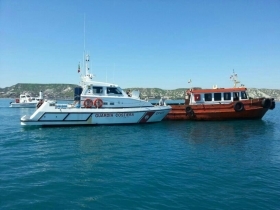 Roccella Jonica, sbarco di migranti.