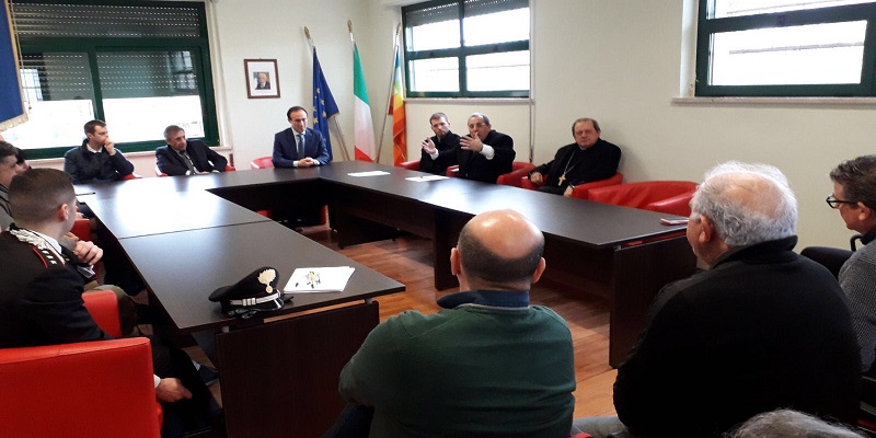 Il prefetto di Reggio Calabria Michele di Bari a San Luca