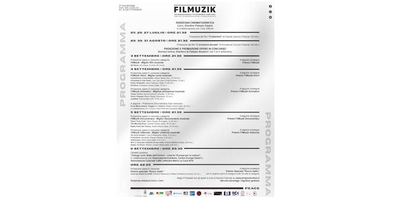 Il FilMuzik sta per entrare nel vivo