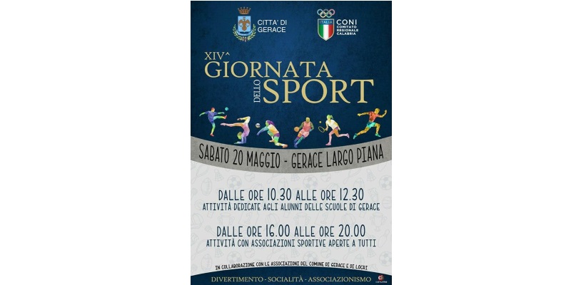 A Gerace la "Giornata nazionale dello Sport"