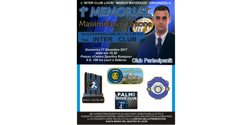 Tra memoria e solidarietà. La prossima iniziativa dell'Inter Club "Marco Materazzi"