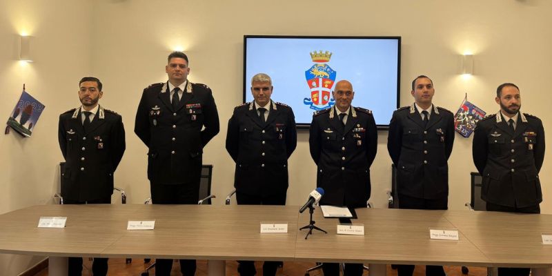 Presentati i nuovi ufficiali destinati al comando provinciale dei carabinieri