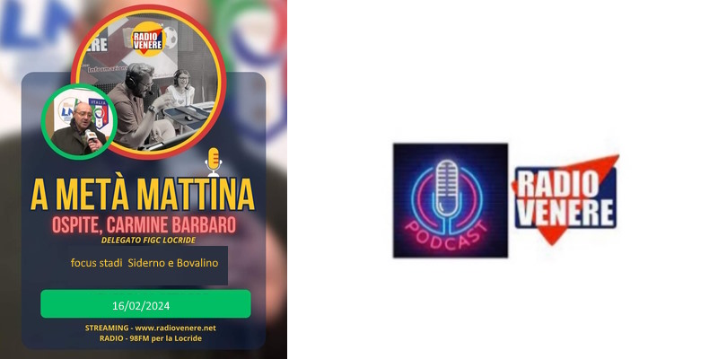 Il podcast di "A Metà Mattina" con Carmine Barbaro: dialogo sulle strutture sportive della Locride