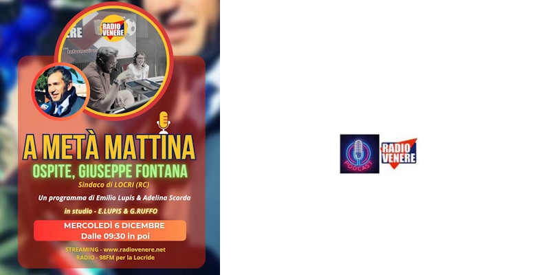 Il podcast di "A Metà Mattina" con Giuseppe Fontana, sindaco di Locri