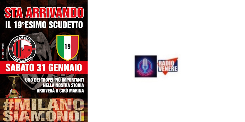 A gennaio il Milan Club di Cirò Marina tingerà la Calabria di rossonero. Riascolta a "Metà Mattina" con Pietro Doritti