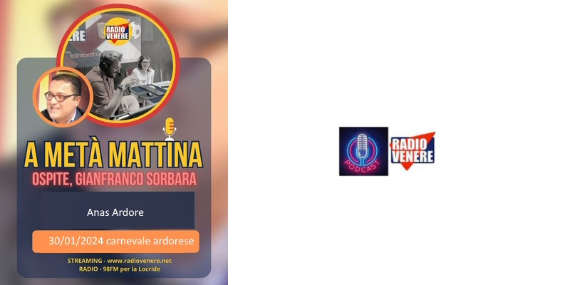Il podcast di "A Metà Mattina" con Gianfranco Sorbara per il Carnevale ardorese