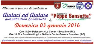 Bovalino,Domenica 3 Gennaio,VII edizione del Memorial Peppe Sansotta