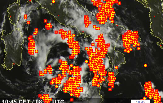 Allerta meteo, il maltempo si sposta al Sud.