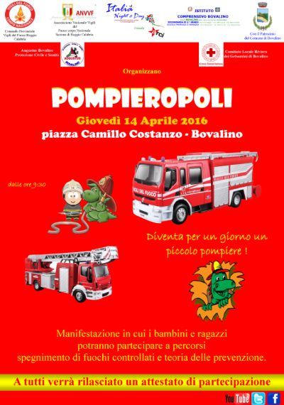 Bovalino. Grande successo per "Pompieropoli"