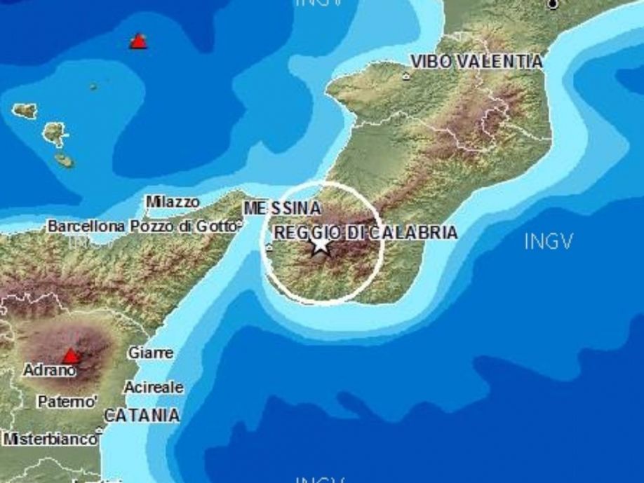 Reggio, forte scossa di terremoto nella notte