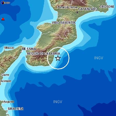 Terremoto in mare nel basso jonio locrideo